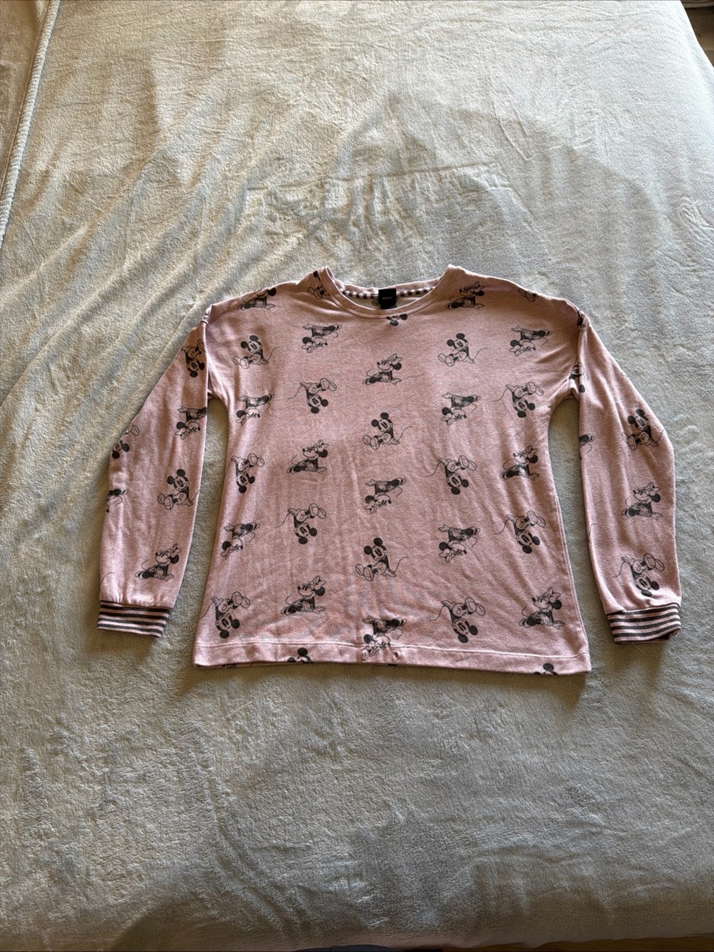 Disney Mickey & Minnie Mouse Pink Lounge Sleep Shirt Women's Small - D030 - Picture 1 of 2
